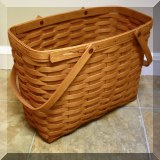 D70. Longaberger magazine basket. - $30